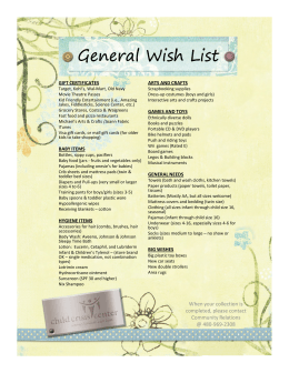 General Wish General Wish List