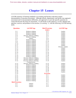 Chapter 15 Leases