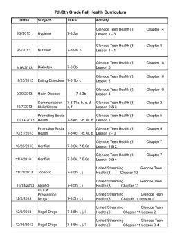 7-8th grade MS health curriculum