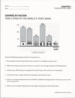 SAVINGS BY NATION