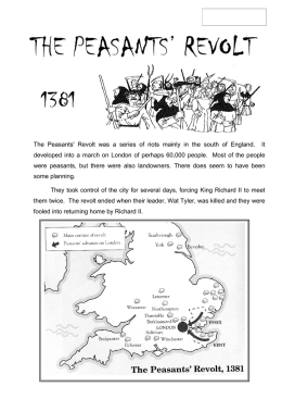 the peasants` revolt 1381