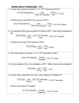 KEY - CP - Mixed Mole Problems