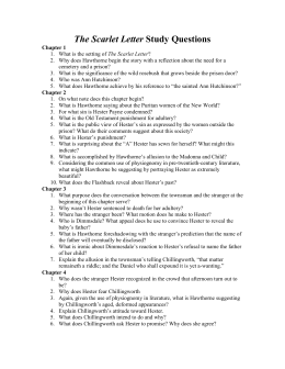 The Scarlet Letter Study Questions