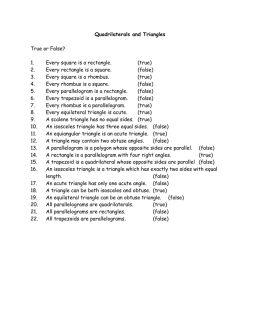 Quadrilateral and Triangles