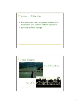 Trusses - Definition Truss Bridges