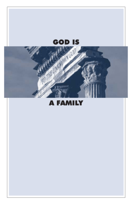 god is a family - Church of the Eternal God