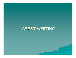 CBEST WRITING