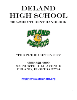 2016 - Deland High School