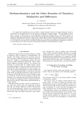 Mechanochemistry and the Other Branches of Chemistry