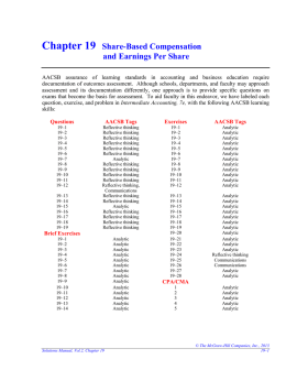 Chapter 19 Share-Based Compensation and Earnings Per Share