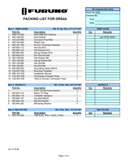Packing List DRS4A
