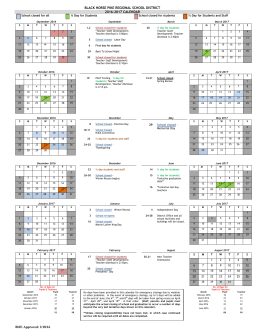 2016-17 School Calendar - Black Horse Pike Regional School District