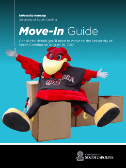 Move-In Guide - University of South Carolina