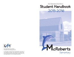 PME Student Handbook 2015-2016