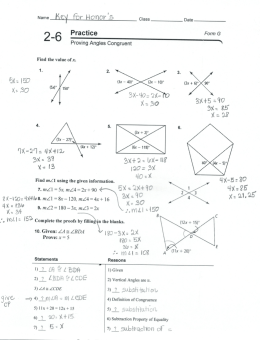 Page 1 Name Kºl for Honor = Class — Date— 2–6 Practice Form G