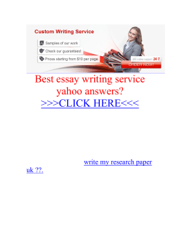 Best essay writing service yahoo answers? >>>CLICK HERE<<<