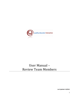 QEI Reviewer Manual