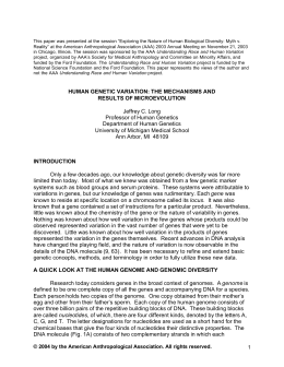 The Mechanisms and Results of Microevolution