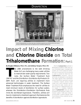 Impact of Mixing Chlorine and Chlorine Dioxide on Total
