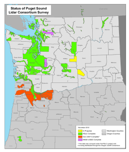 Status of Puget Sound Lidar Consortium Survey