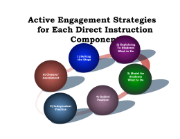 Active Engagement Strategies with Instruction Components