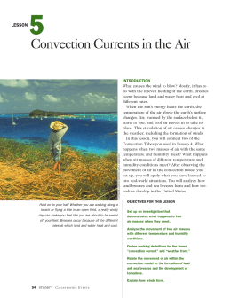 Lesson 5: Convection Currents in the Air