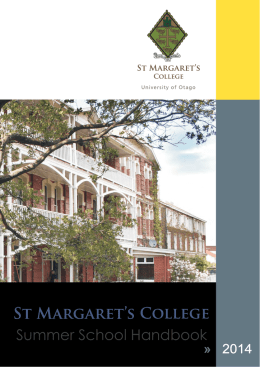 Summer School Handbook - St Margaret`s College