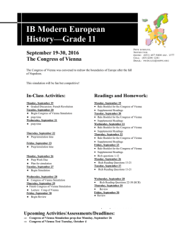 IB Modern European History—Grade 11