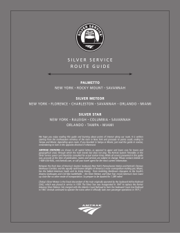 silver service route guide