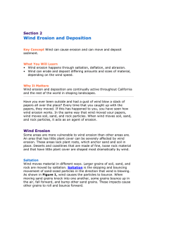 Section 2 Wind Erosion And Deposition