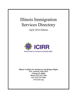 About ICIRR - Illinois Coalition for Immigrant and Refugee Rights