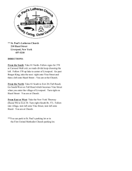 ** St. Paul`s Lutheran Church 210 Hazel Street Liverpool, New York