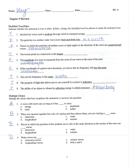 Page 1 Name: Class: Date: ID: A Thapter 9 Review Modified True