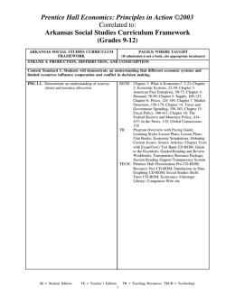 Prentice Hall Economics: Principles in Action ©2003 Correlated to