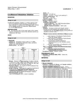 Levalbuterol Inhalation Solution