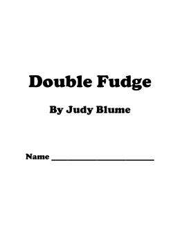 Double Fudge - Kathryn Murray Digital Portfolio