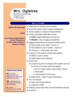 Mrs. Ogletree - Madison County Schools