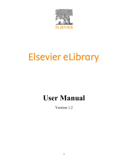 Elsevier eLibrary