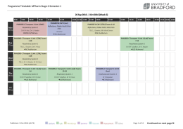 MPharm Stage 2 Semester 1