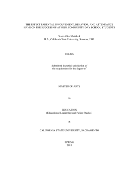 Research Proposal - Sacramento