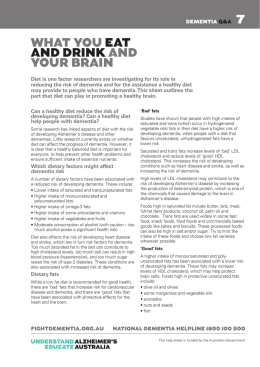 WHAT YOU EAT AND DRINK AND YOUR BRAIN 7