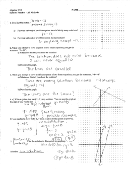 Algebra 2/211 NAME