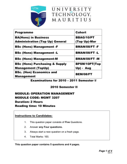 operatation management