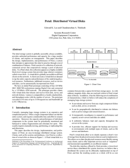 Petal: Distributed Virtual Disks