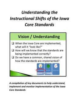 Understanding the Instructional Shifts – Key Documents