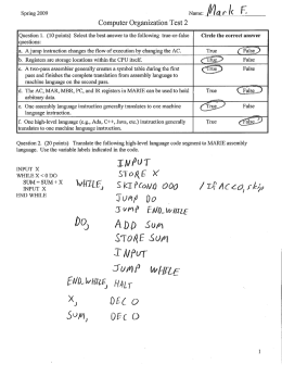 Sample Test 2 Solution