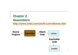 Chapter 2 Assemblers