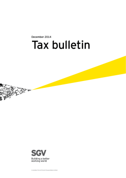Tax Bulletin - December 2014