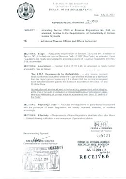 Revenue Regulations (RR)