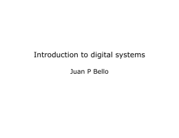 Introduction to digital systems